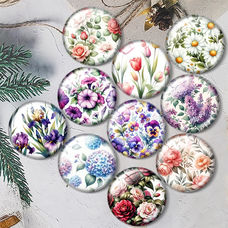 Spring Flowers 12/18/20/25mm glass cabochon bracelet pendant rings for jewelry demo earrings back Making findings
Spring Flowers 12/18/20/25mm glass cabochon bracelet pendant rings for jewelry demo earrings back Making findings