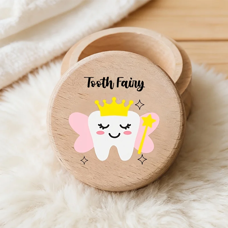 Children's Wooden Baby Tooth Storage Box White Teeth Pink-winged Fairy Design Newborn Gift Idea Tooth Collection with Bow
Children's Wooden Baby Tooth Storage Box White Teeth Pink-winged Fairy Design Newborn Gift Idea Tooth Collection with Bow
