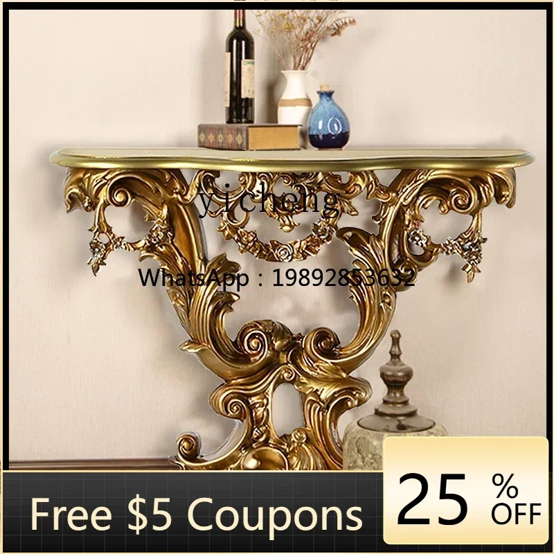 Z1 entrance table semi-round entrance door long case living room narrow table decoration against the wall side cabinet retro
Z1 entrance table semi-round entrance door long case living room narrow table decoration against the wall side cabinet retro