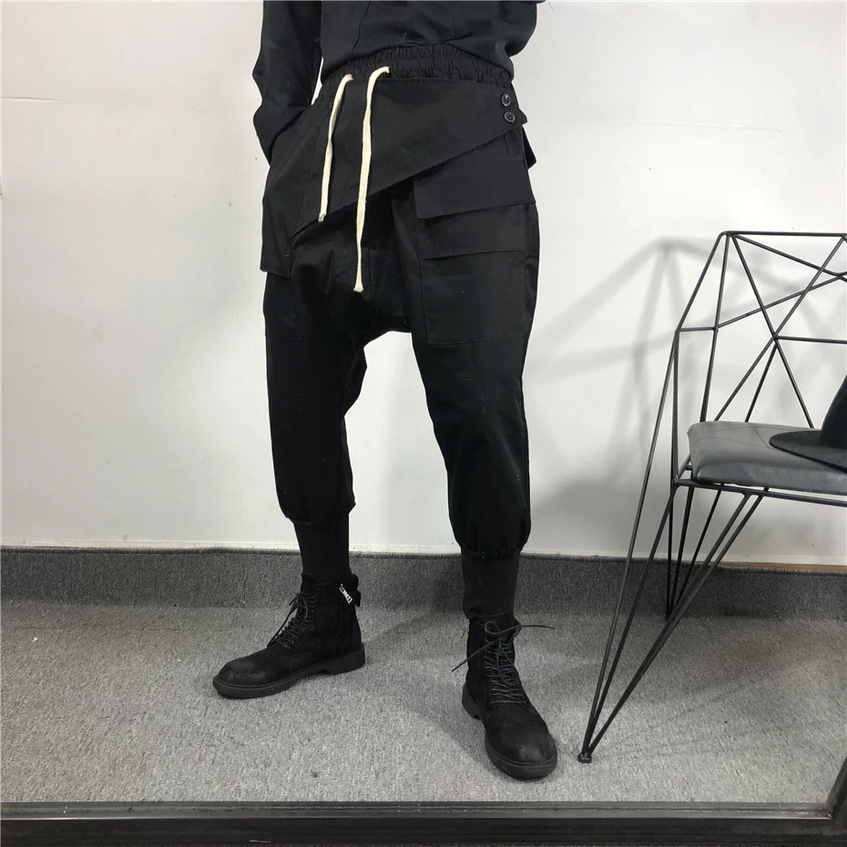 Tactical Black Joggers Pants Mens Streetwear Hip Hop Punk Casual Trousers Men Large Pockets Baggy Cargo Ankle Length Pant Male
Tactical Black Joggers Pants Mens Streetwear Hip Hop Punk Casual Trousers Men Large Pockets Baggy Cargo Ankle Length Pant Male