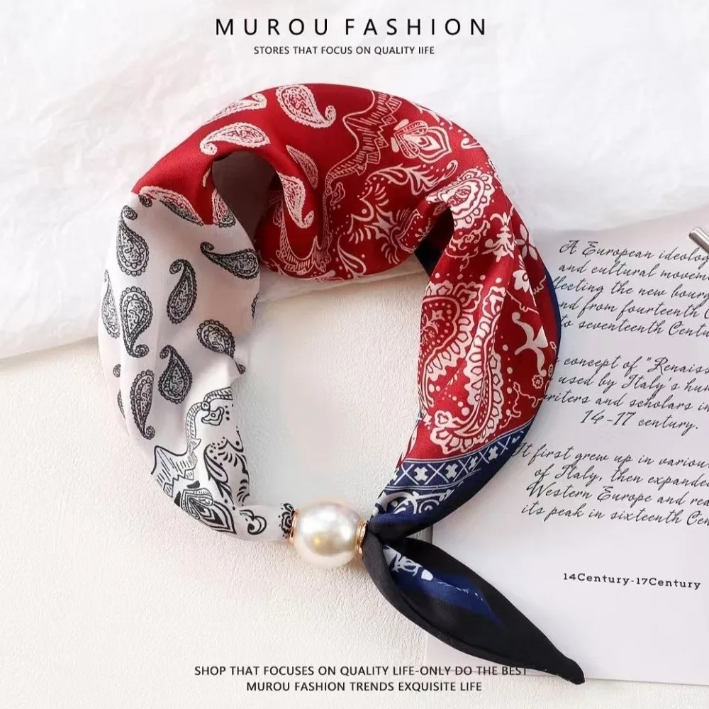 New Breathable Silk Scarf Printed Thin Neck Scarf Lightweight Soft Faux Pearl Scarf for Spring Summer Wear
New Breathable Silk Scarf Printed Thin Neck Scarf Lightweight Soft Faux Pearl Scarf for Spring Summer Wear