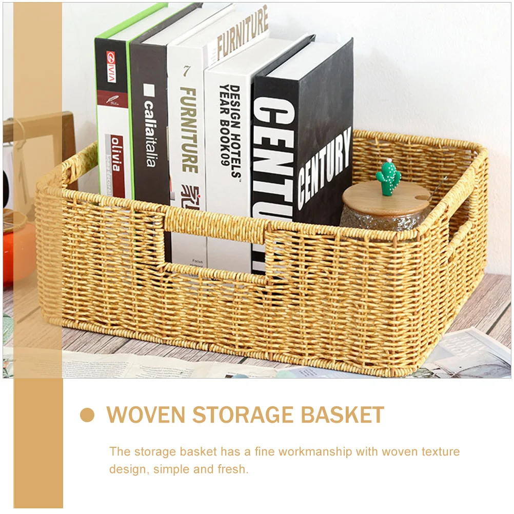 Woven Storage Basket Deep Brown Large Capacity Home Supplies ganizer Clothing Toy Keeper Clean Tidy Household Storage
Woven Storage Basket Deep Brown Large Capacity Home Supplies ganizer Clothing Toy Keeper Clean Tidy Household Storage