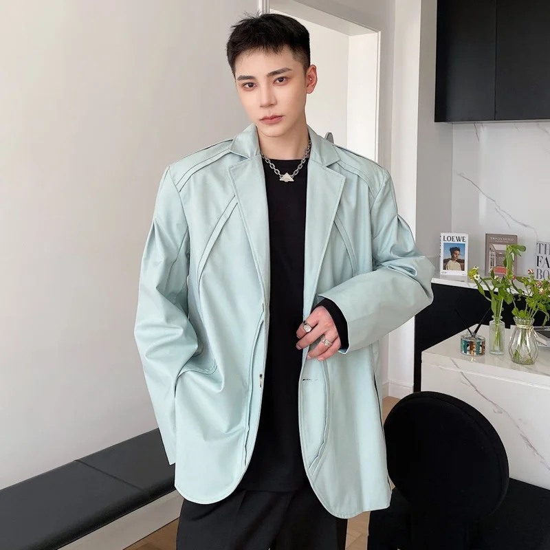 Chic Niche Men's Blue Blazer Spring 2022 New Long Sleeve Single Breasted Tailored Design Notched Collar Suit Coat 2A0248
Chic Niche Men's Blue Blazer Spring 2022 New Long Sleeve Single Breasted Tailored Design Notched Collar Suit Coat 2A0248