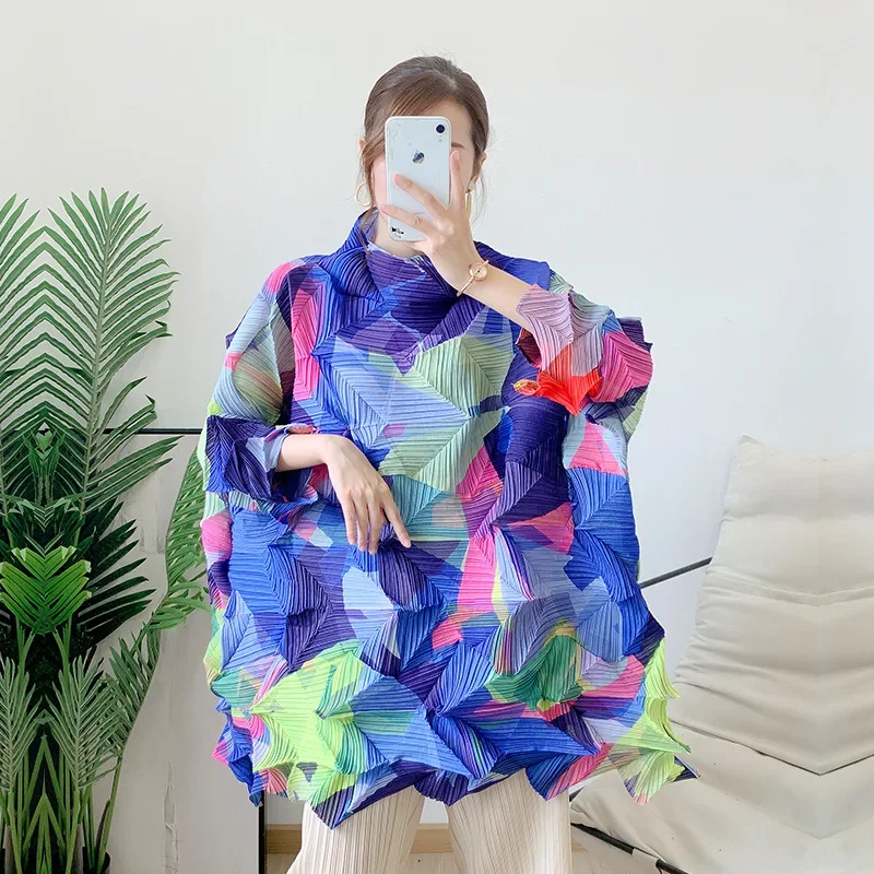 MIYAKE Random Printed Pleated Top Autumn New Women's Mid-length Loose Pleated Diamond Pleats Pullover Women's PLEATS Crop Top
MIYAKE Random Printed Pleated Top Autumn New Women's Mid-length Loose Pleated Diamond Pleats Pullover Women's PLEATS Crop Top