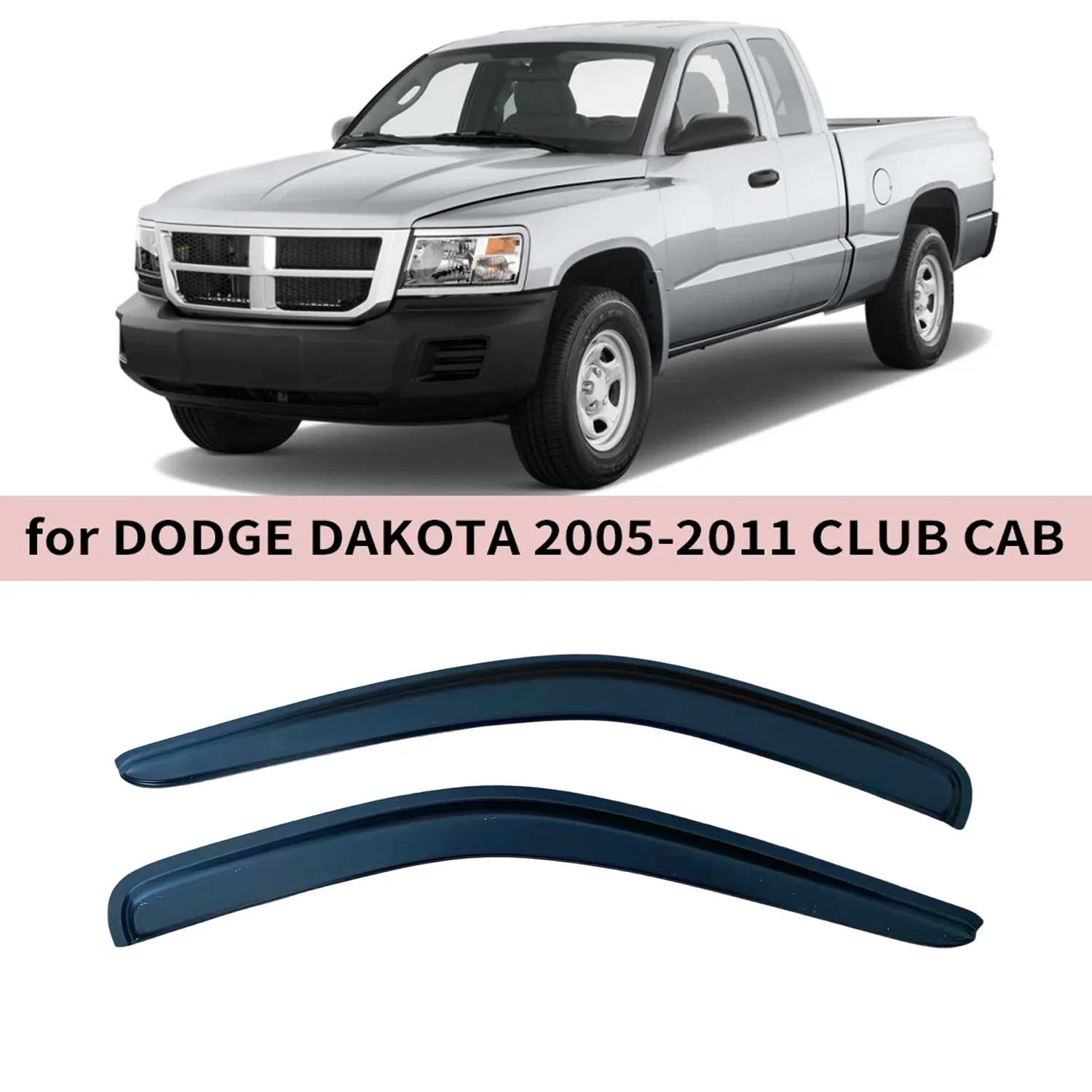 Window Visor for DODGE DAKOTA CLUB CAB 2005 2006 2007 2008 2009 2010 2011 Wind Deflectors Rain Guards Door Visor Vent Shades
Window Visor for DODGE DAKOTA CLUB CAB 2005 2006 2007 2008 2009 2010 2011 Wind Deflectors Rain Guards Door Visor Vent Shades