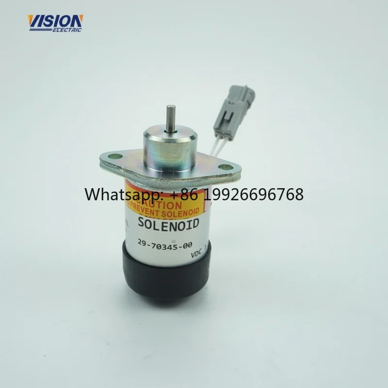 Diesel Engine Fuel Stop Solenoid for Diesel Generator Model 29-70345-00
Diesel Engine Fuel Stop Solenoid for Diesel Generator Model 29-70345-00