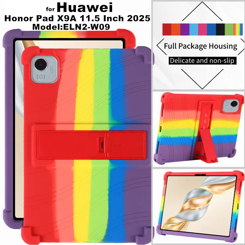 for Huawei Honor Pad X9A 11.5 Inch 2025 ELN2-W09 Tablet Case Super Shockproof Soft Silicone Protective Case Stand Cover
for Huawei Honor Pad X9A 11.5 Inch 2025 ELN2-W09 Tablet Case Super Shockproof Soft Silicone Protective Case Stand Cover