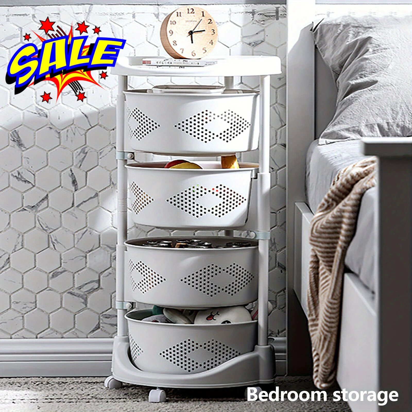 Multi-Purpose Plastic Storage Organizer with Rolling Wheels - Household Floor Standing Rack for Clothes, Toys, and Dormitory Use
Multi-Purpose Plastic Storage Organizer with Rolling Wheels - Household Floor Standing Rack for Clothes, Toys, and Dormitory Use