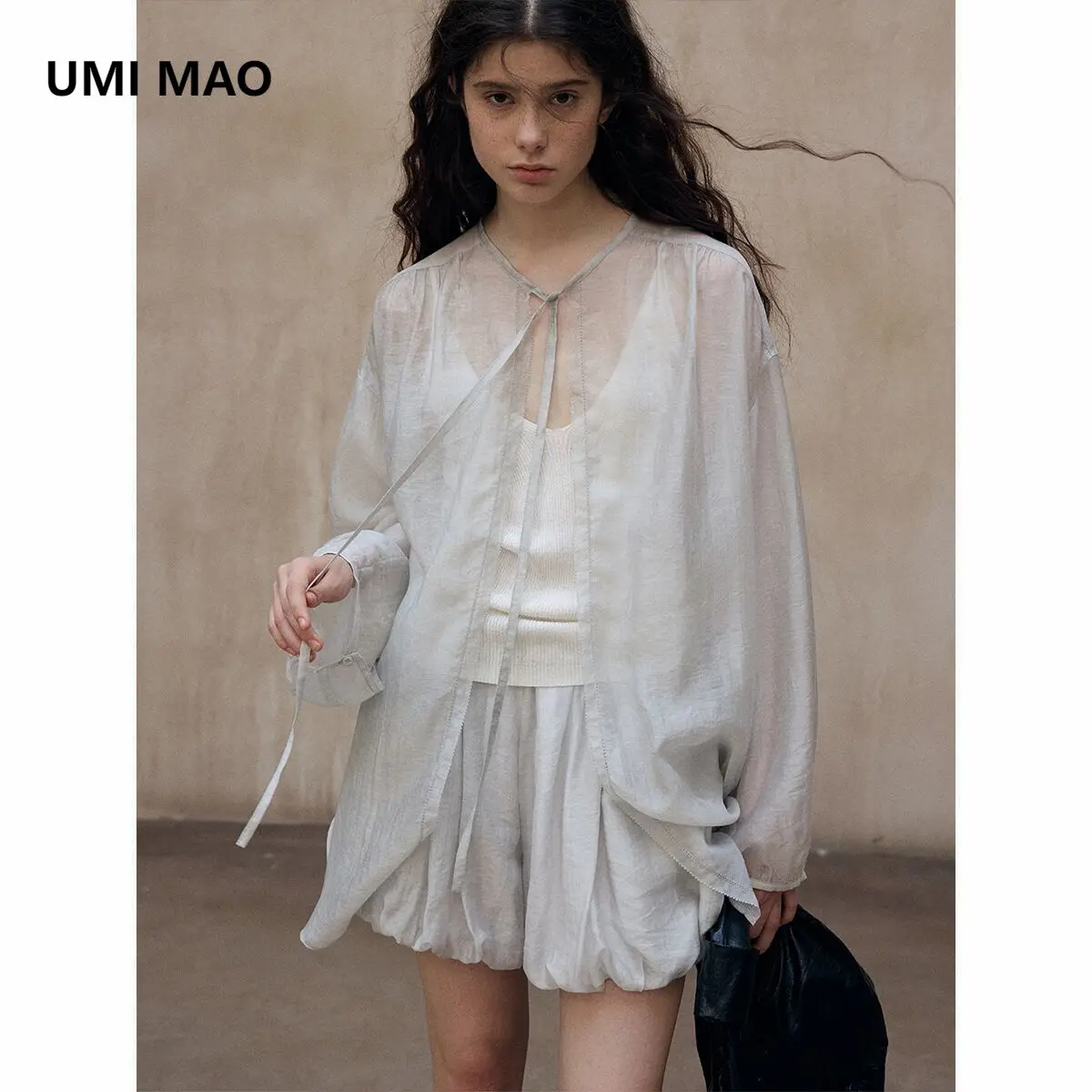 UMI MAO Coat Femme Unique Dyed Craft Natural Marbled Soft Tencel Tie Pleated Cardigan Jacket For Women
UMI MAO Coat Femme Unique Dyed Craft Natural Marbled Soft Tencel Tie Pleated Cardigan Jacket For Women