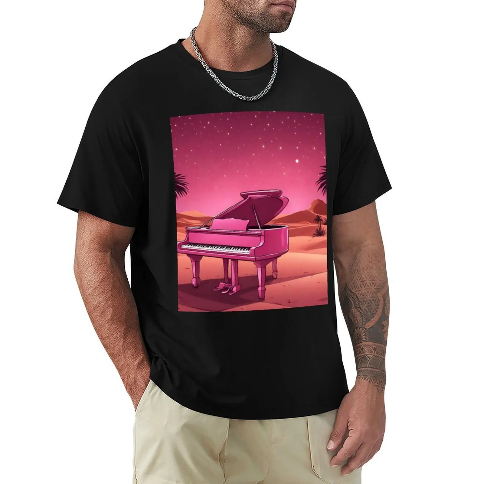 Piano in the Egyptian desert with Pyramids, jungles, lanterns, ancient Rome T-Shirt Moisture Wicking Quick Dry Tee
Piano in the Egyptian desert with Pyramids, jungles, lanterns, ancient Rome T-Shirt Moisture Wicking Quick Dry Tee