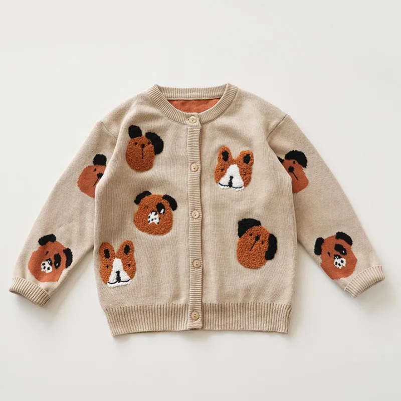 kids cothes baby coat Cartoon animal embroidery children's knitted jacket fall Sweater cardigan
kids cothes baby coat Cartoon animal embroidery children's knitted jacket fall Sweater cardigan
