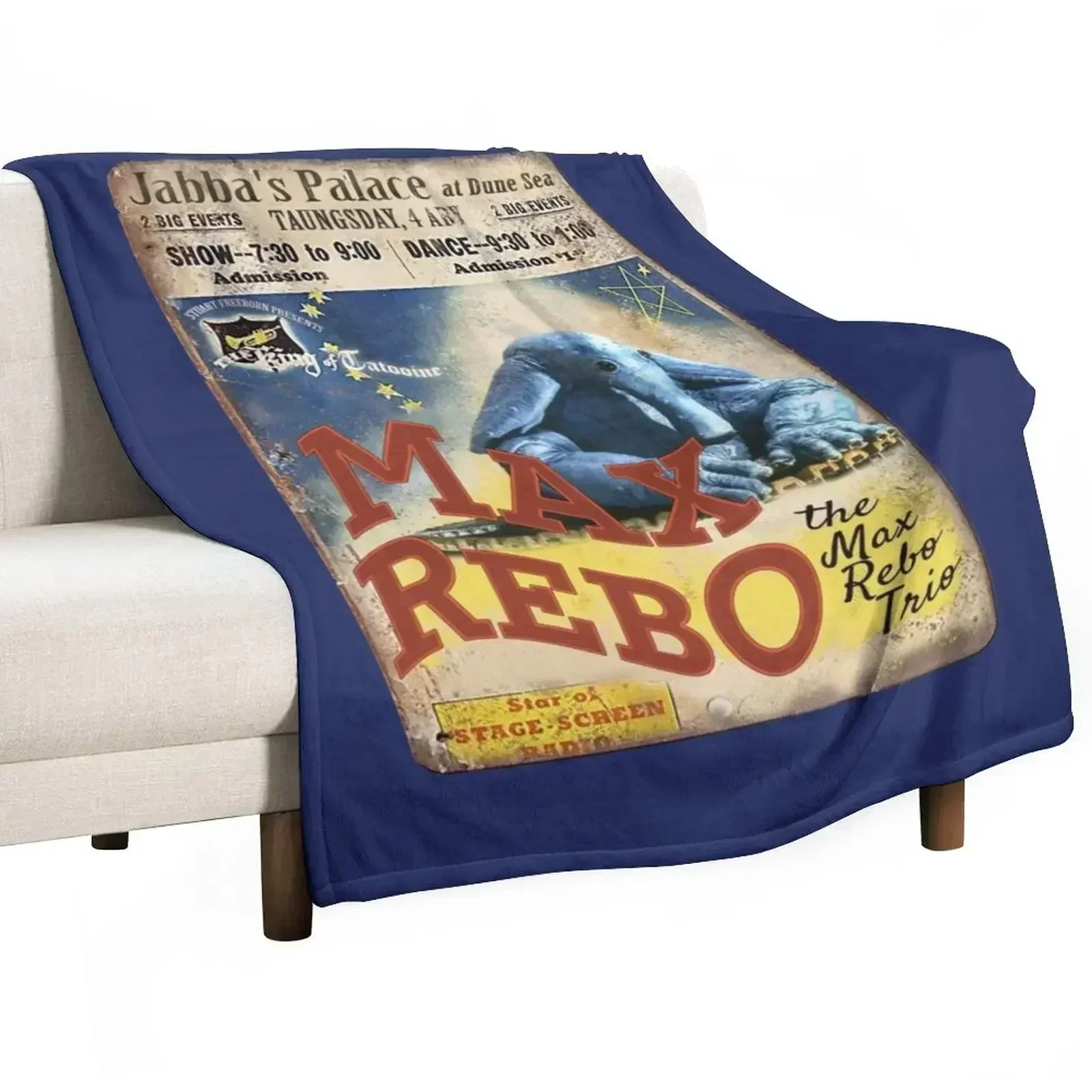 Vintage Style Fan Art Max Rebo Concert Poster Throw Blanket Warm Plush Fuzzy Blanket for Living Room
Vintage Style Fan Art Max Rebo Concert Poster Throw Blanket Warm Plush Fuzzy Blanket for Living Room