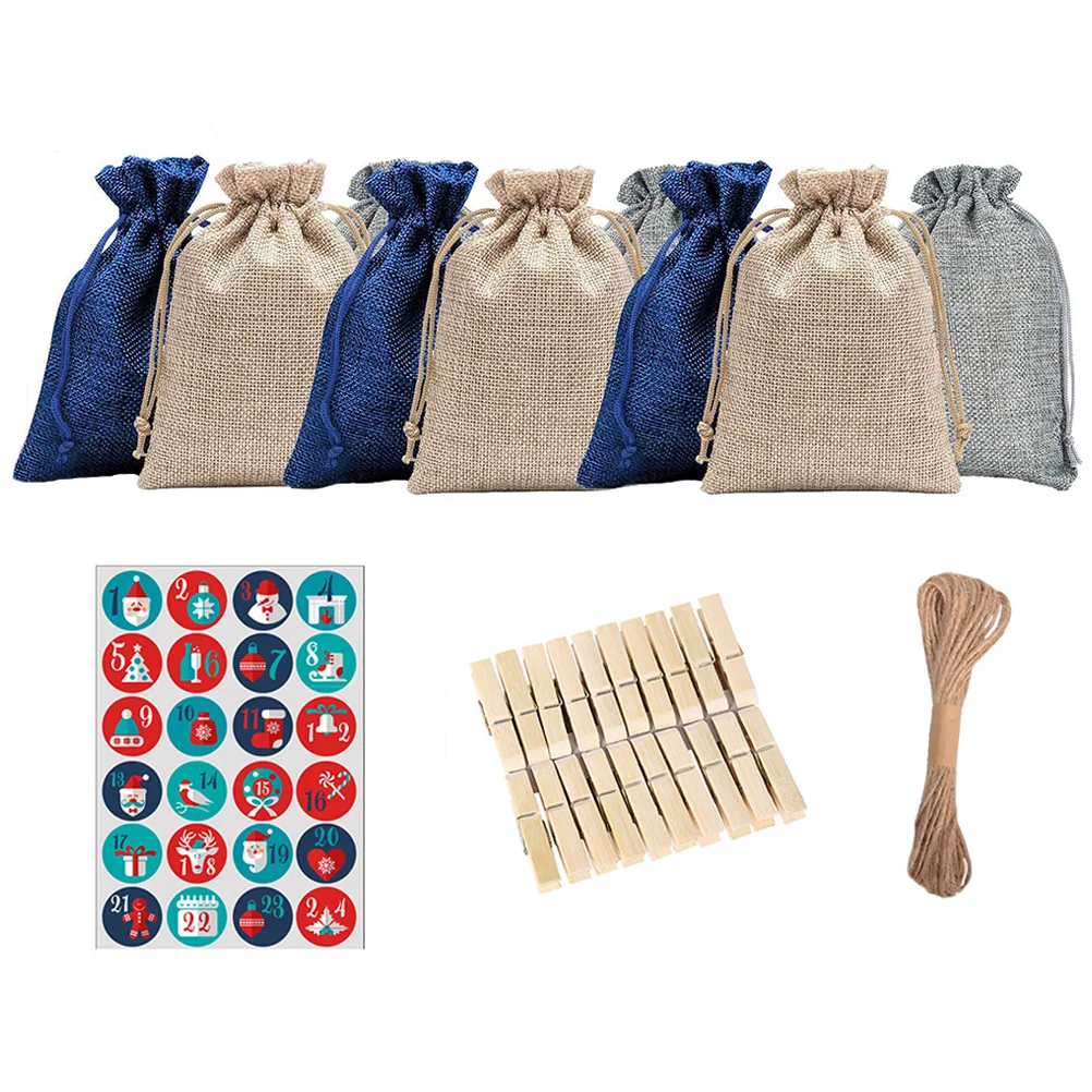 24 Pcs Christmas Sack Advent Gift Bags Calendar Burlap Decor Xmas Decoration Calendars Candy Beam Port Countdown
24 Pcs Christmas Sack Advent Gift Bags Calendar Burlap Decor Xmas Decoration Calendars Candy Beam Port Countdown
