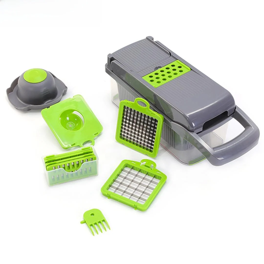 Multifunctional Kitchen Vegetable Cutter Dicer Tool Home Use Potato Ribbon Carrot Slicer Chopper Niofeel Brand 41743 Model
Multifunctional Kitchen Vegetable Cutter Dicer Tool Home Use Potato Ribbon Carrot Slicer Chopper Niofeel Brand 41743 Model