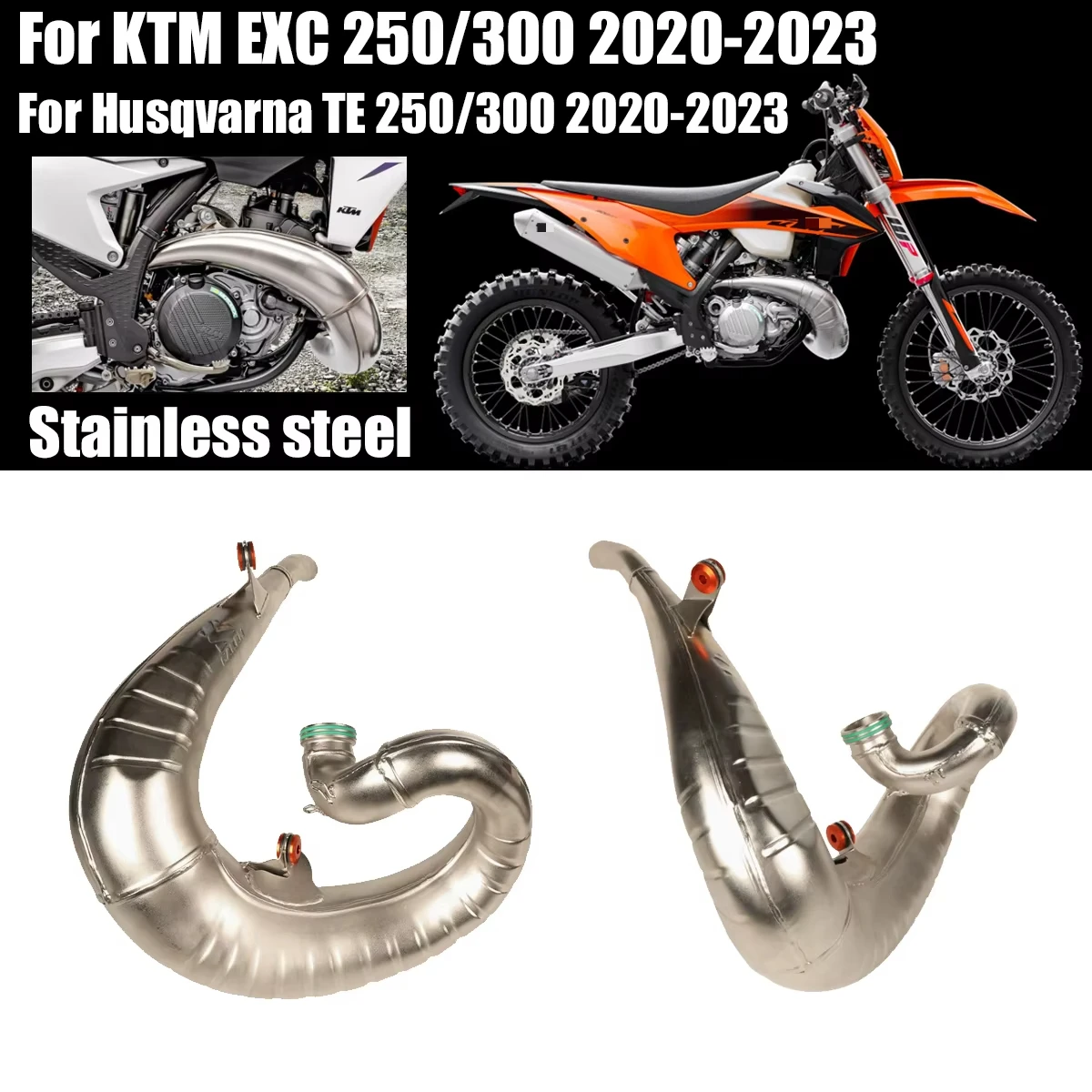 Motorcycle Stainless Steel Exhaust Front section Exhaust Pipe For KTM EXC 250 300 For Husqvarna TE 2020 20212022 2023
Motorcycle Stainless Steel Exhaust Front section Exhaust Pipe For KTM EXC 250 300 For Husqvarna TE 2020 20212022 2023
