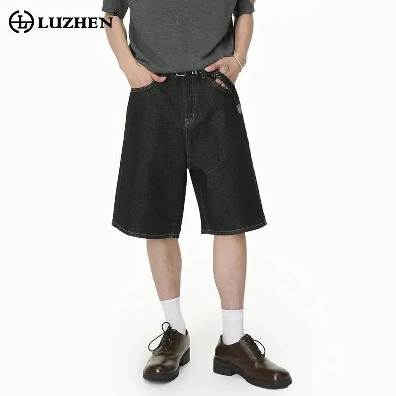 LUZHEN 2026 Summer Solid Color Straight Denim Five-pointed Pants Men's Stylish Handsome Simple High Quality Jeans Shorts JY6623
LUZHEN 2026 Summer Solid Color Straight Denim Five-pointed Pants Men's Stylish Handsome Simple High Quality Jeans Shorts JY6623
