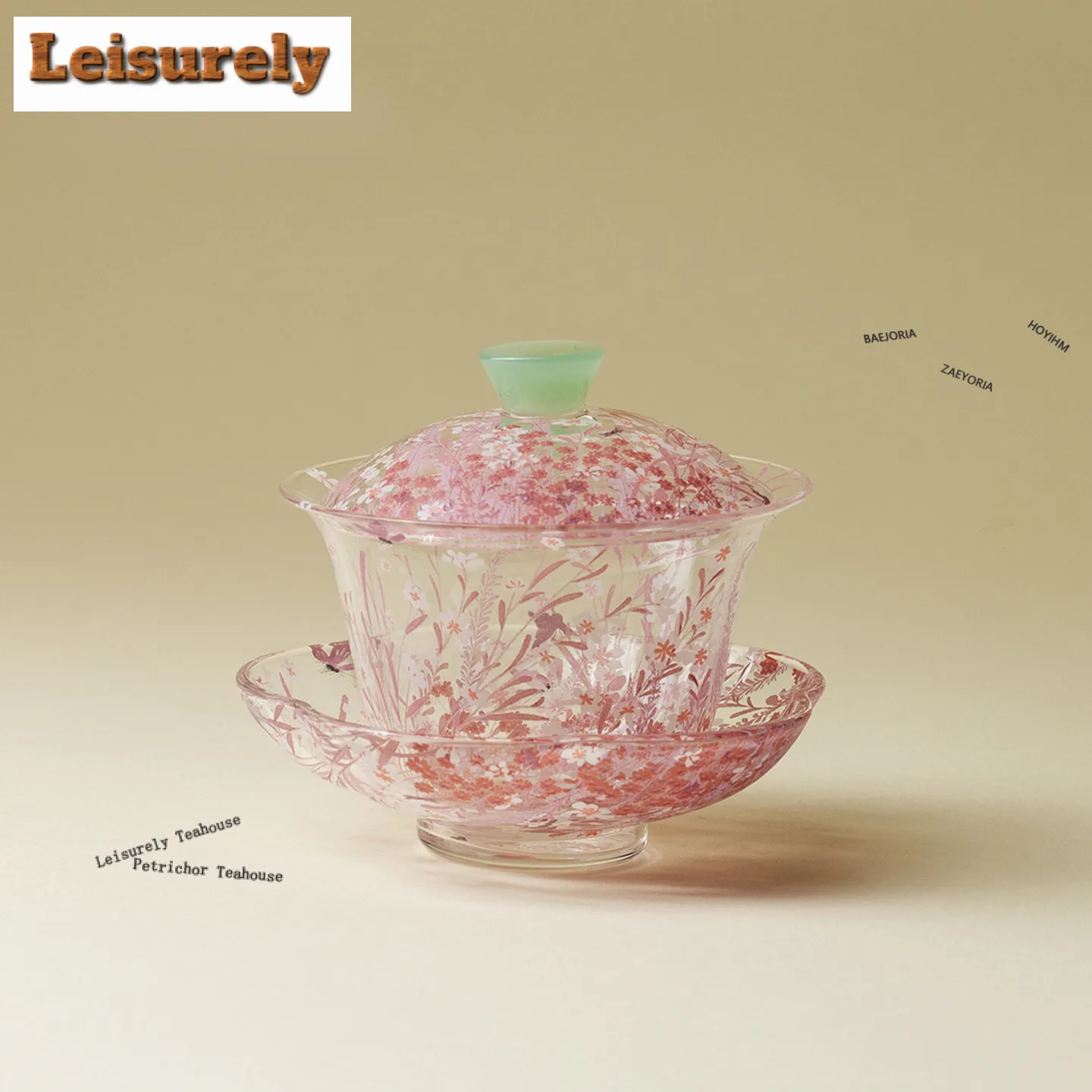95ml Pink White Flowers Glass Gaiwan Elegant Tea Tureen Household Tea Bowl With Lid Kit Tea Maker Cover Bowl Teaset Ornaments
95ml Pink White Flowers Glass Gaiwan Elegant Tea Tureen Household Tea Bowl With Lid Kit Tea Maker Cover Bowl Teaset Ornaments