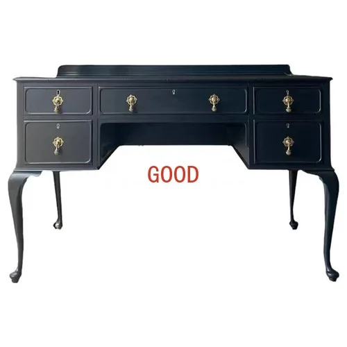 Французский Ретро Черный твердый деревянный Многофункциональный Американский высококлассный туалетный столик 
Французский Ретро Черный твердый деревянный Многофункциональный Американский высококлассный туалетный столик