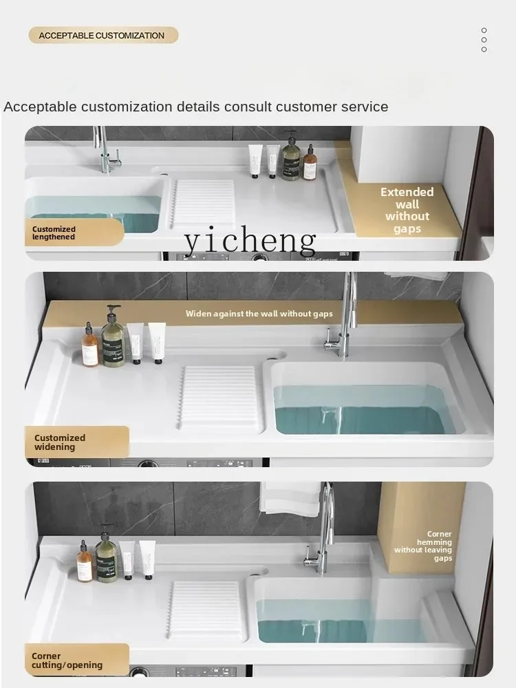 ZZ Washing Machine Balcony All-in-One Cabinet Combination Partner with Washboard Washbasin Customization
ZZ Washing Machine Balcony All-in-One Cabinet Combination Partner with Washboard Washbasin Customization