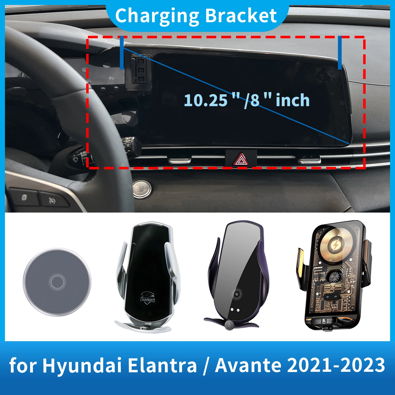 Car Phone Holder for Hyundai Elantra Avante 2021~2025 N Line CN7 Screen Navigation GPS Bracket Base Accessories Charging 
Car Phone Holder for Hyundai Elantra Avante 2021~2025 N Line CN7 Screen Navigation GPS Bracket Base Accessories Charging