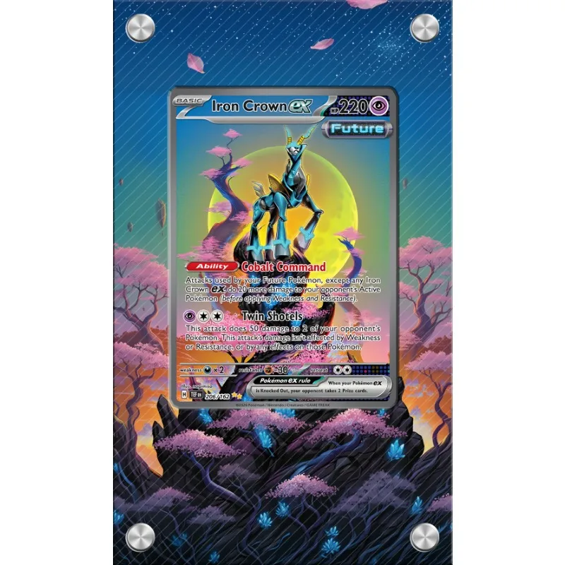 Art Display for Pokemon Accelgor Card PTCG Keychain Anime Game Collectibles Anime Iron Crowa ex Acrylic Protective CaseToys Gift
Art Display for Pokemon Accelgor Card PTCG Keychain Anime Game Collectibles Anime Iron Crowa ex Acrylic Protective CaseToys Gift
