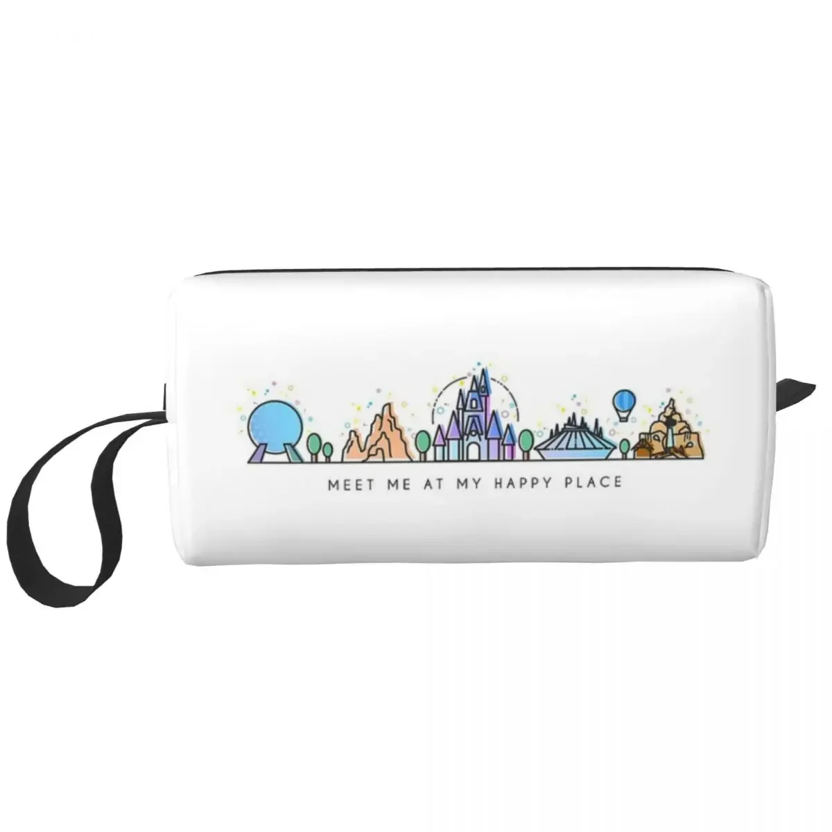 Meet Me At My Happy Place, косметичка-органайзер для хранения косметики, комплект Dopp, косметичка для туалетных принадлежностей, женский красивый дорожный пенал
Meet Me At My Happy Place, косметичка-органайзер для хранения косметики, комплект Dopp, косметичка для туалетных принадлежностей, женский красивый дорожный пенал