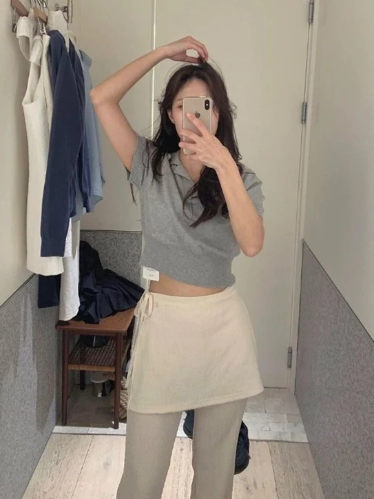 Retro Neck Knitted Sweater Slimming Short Sleeve Pure Color Simple Style Cotton Commute Fashion Women's Top
Retro Neck Knitted Sweater Slimming Short Sleeve Pure Color Simple Style Cotton Commute Fashion Women's Top