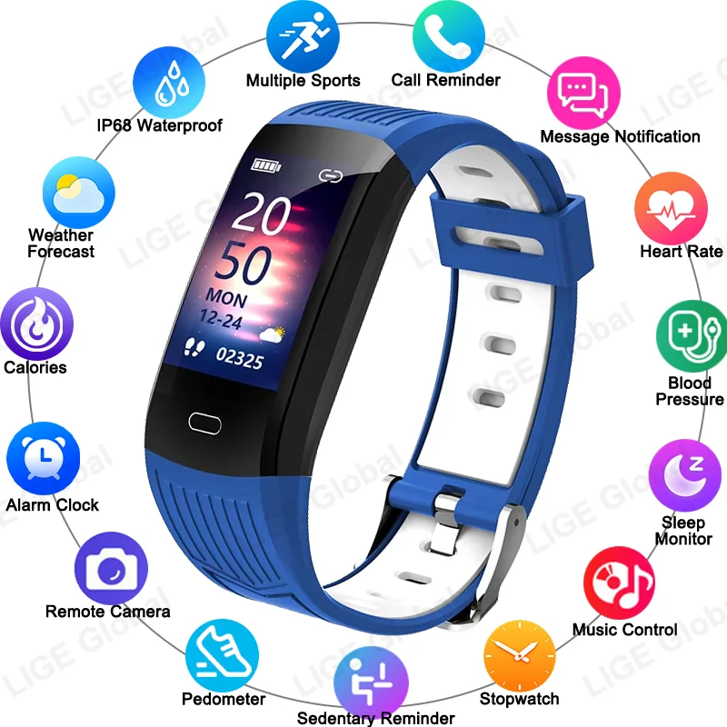 LIGE 2026 New Smart Watch Band Blood Pressure Heart Rate Sleep Monitoring Waterproof Fitness Smartband Bracelet For Android IOS
LIGE 2026 New Smart Watch Band Blood Pressure Heart Rate Sleep Monitoring Waterproof Fitness Smartband Bracelet For Android IOS
