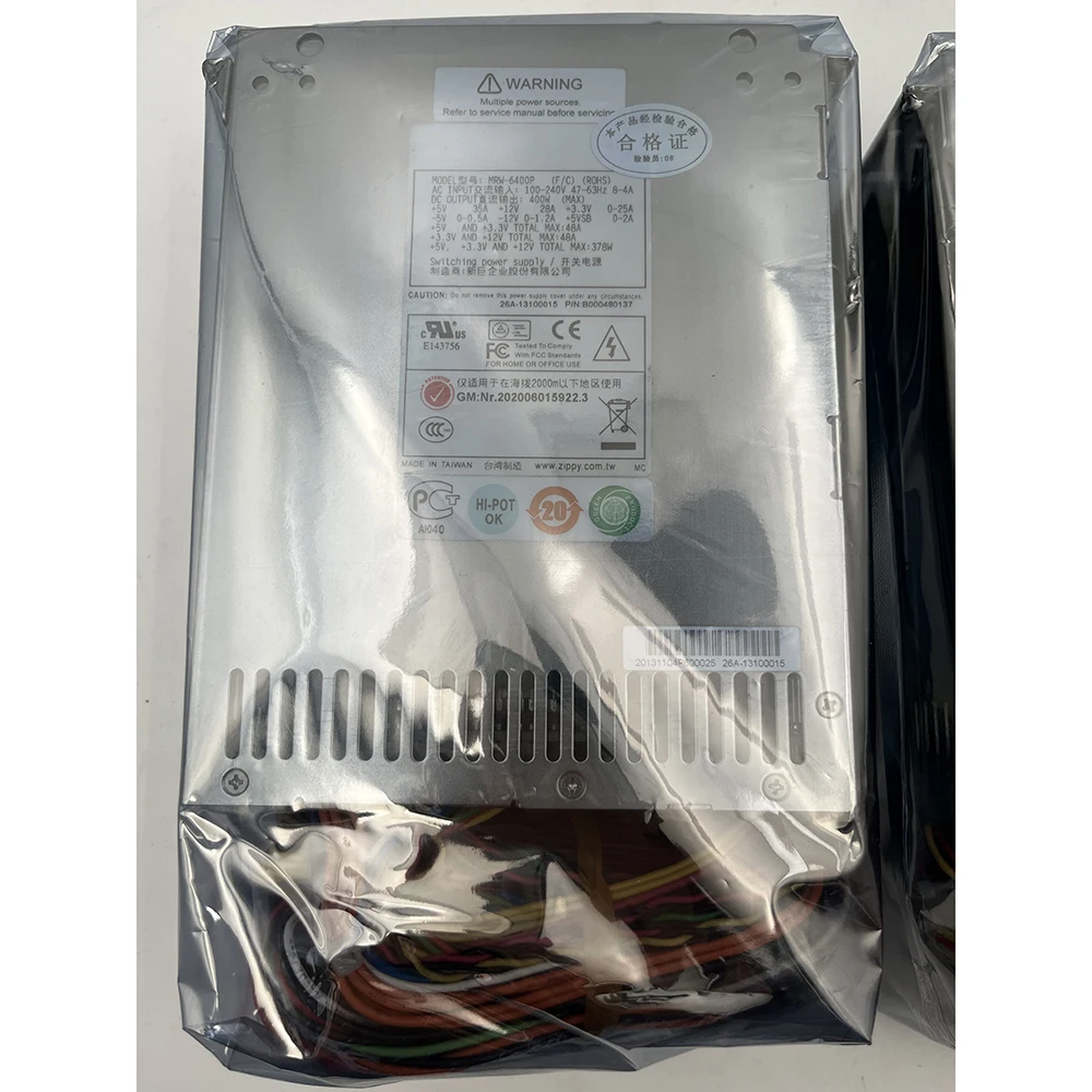 1PCS 400W Server Redundant Power Supply MRW-6400P-R Module MRW-6400P (2 Power Modules + 1 Power Cage)
1PCS 400W Server Redundant Power Supply MRW-6400P-R Module MRW-6400P (2 Power Modules + 1 Power Cage)
