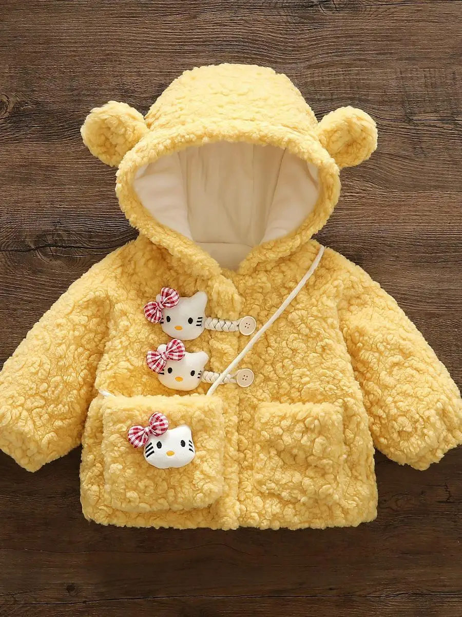 Детская зимняя хлопковая куртка с капюшоном для девочек, новогодняя, в корейском стиле, с мультяшным принтом, пальто для малышей, детская одежда
Детская зимняя хлопковая куртка с капюшоном для девочек, новогодняя, в корейском стиле, с мультяшным принтом, пальто для малышей, детская одежда