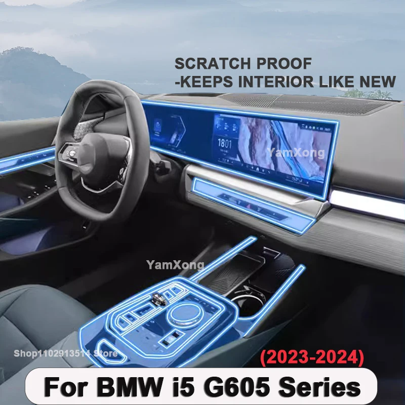 For BMW i5 G605 Series 2023-2024 Car Interior Screen Protector HD Clear Anti-Scratch Film Touchscreen Navigation Radio Dashboard 
For BMW i5 G605 Series 2023-2024 Car Interior Screen Protector HD Clear Anti-Scratch Film Touchscreen Navigation Radio Dashboard