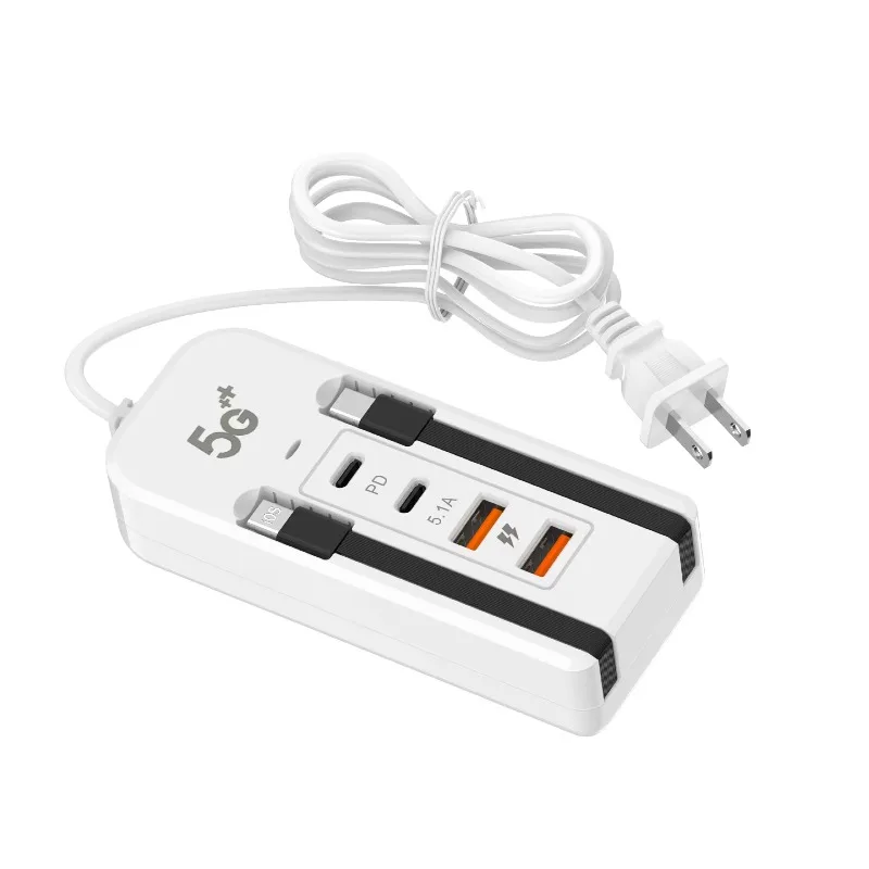 New Plug-in Charger Adapter For IPhone Multi-port Charger Type-C Dual USB 4-port Charging Head Socket
New Plug-in Charger Adapter For IPhone Multi-port Charger Type-C Dual USB 4-port Charging Head Socket