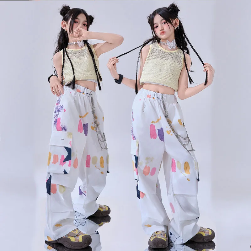 Укороченный топ K-pop для девочек, рубашка для танцев, брюки для бега, детский наряд в стиле хип-хоп, комплекты групповой одежды для девочек, детская уличная одежда, джазовые костюмы
Укороченный топ K-pop для девочек, рубашка для танцев, брюки для бега, детский наряд в стиле хип-хоп, комплекты групповой одежды для девочек, детская уличная одежда, джазовые костюмы