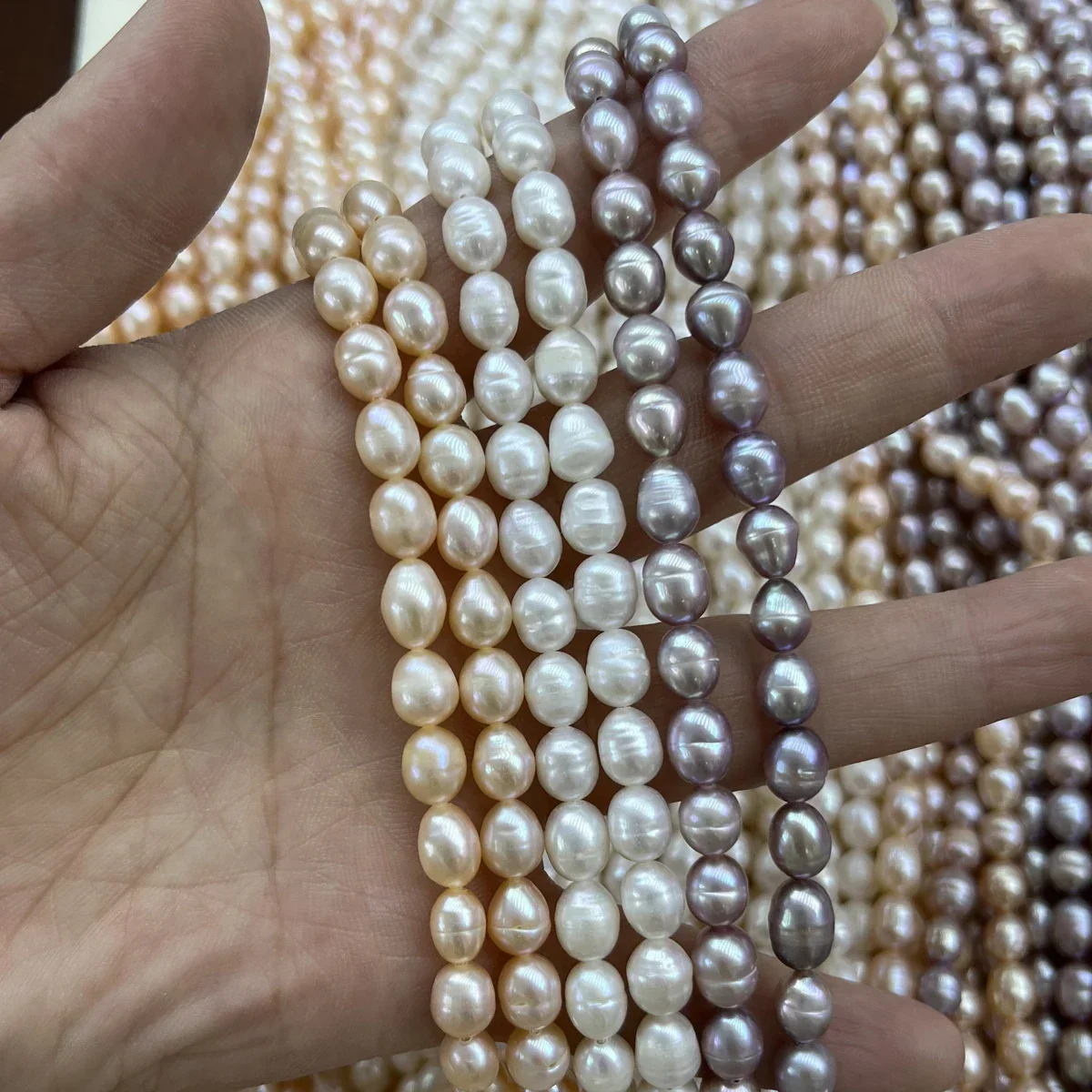 6-7mm AA Natural Freshwater Pearls Pink White Purple Rice Bead Jewelry Make DIY Necklace Bracelet Women Wedding Gift Wholesale
6-7mm AA Natural Freshwater Pearls Pink White Purple Rice Bead Jewelry Make DIY Necklace Bracelet Women Wedding Gift Wholesale