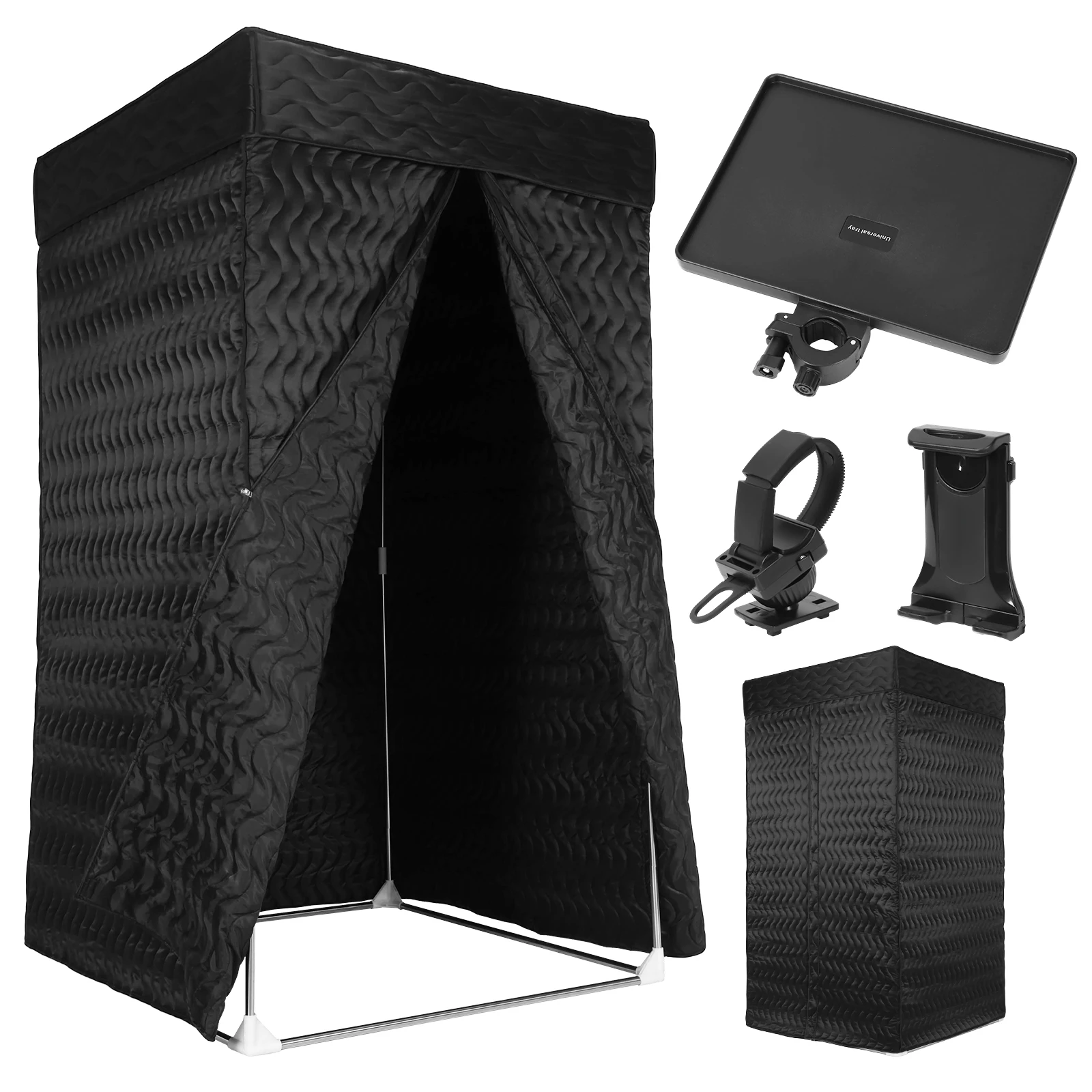 Foldable Sound Isolation Booth Home Studio with Thick Acoustic Blankets 360 Degree Reverb for Podcasts Music Voiceovers Singers
Foldable Sound Isolation Booth Home Studio with Thick Acoustic Blankets 360 Degree Reverb for Podcasts Music Voiceovers Singers