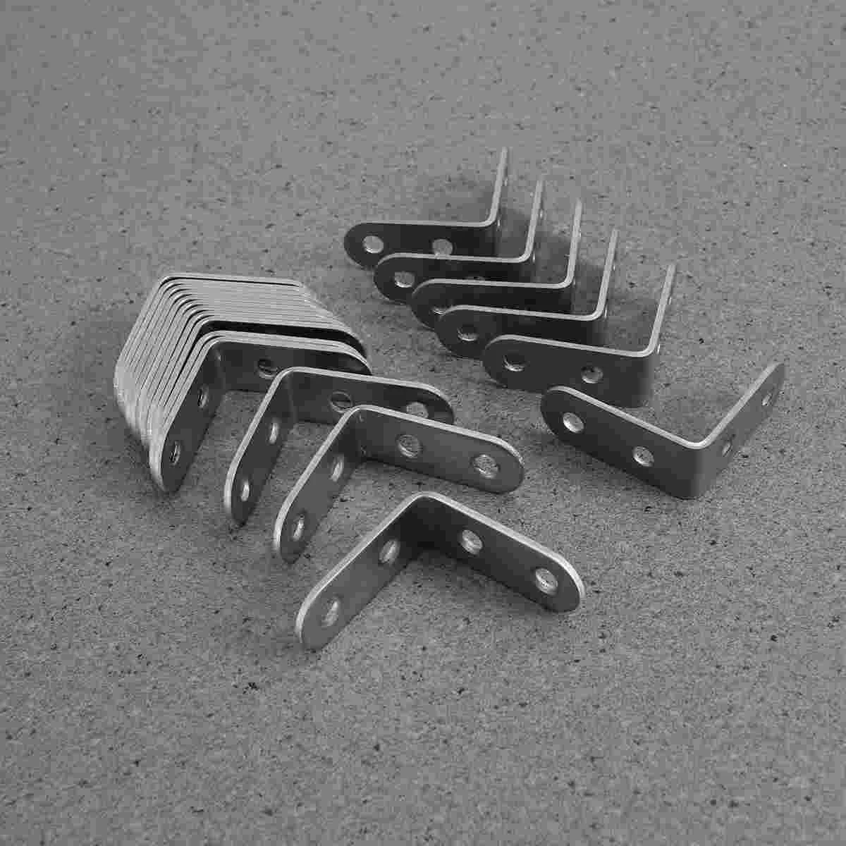 20 PCS Angle Bracket Silver 20mm Metal Brackets Shape L-shaped Corner 90 Degree Right
20 PCS Angle Bracket Silver 20mm Metal Brackets Shape L-shaped Corner 90 Degree Right