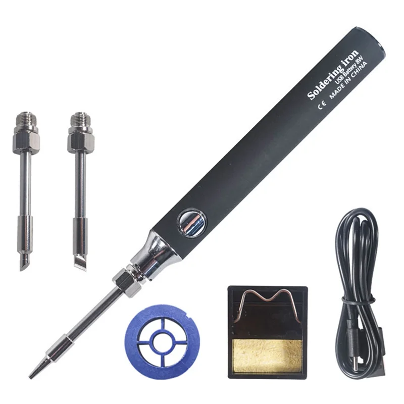 AS94-Wireless Soldering Iron USB Charging Portable Built-In Lithium Battery Home Outdoor Repair Tool Electric Soldering Iron
AS94-Wireless Soldering Iron USB Charging Portable Built-In Lithium Battery Home Outdoor Repair Tool Electric Soldering Iron