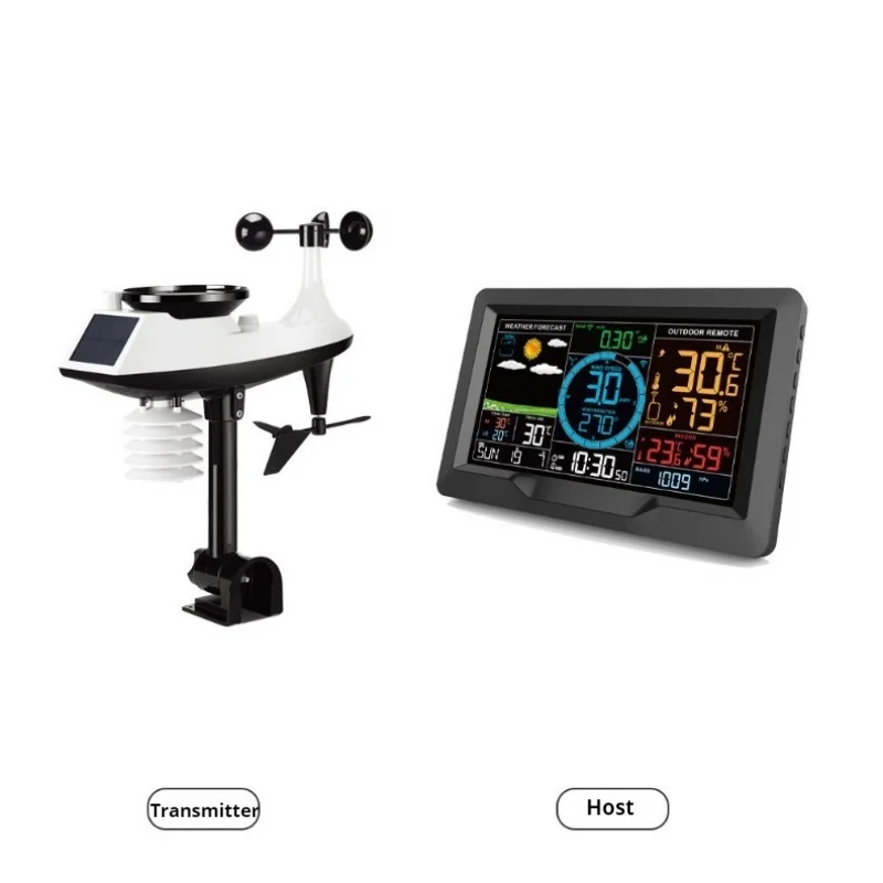 Weather Station Alarm Digital Wind Speed Direction Rainfall Light Index Air Quality Temperature Humidity Meter
Weather Station Alarm Digital Wind Speed Direction Rainfall Light Index Air Quality Temperature Humidity Meter