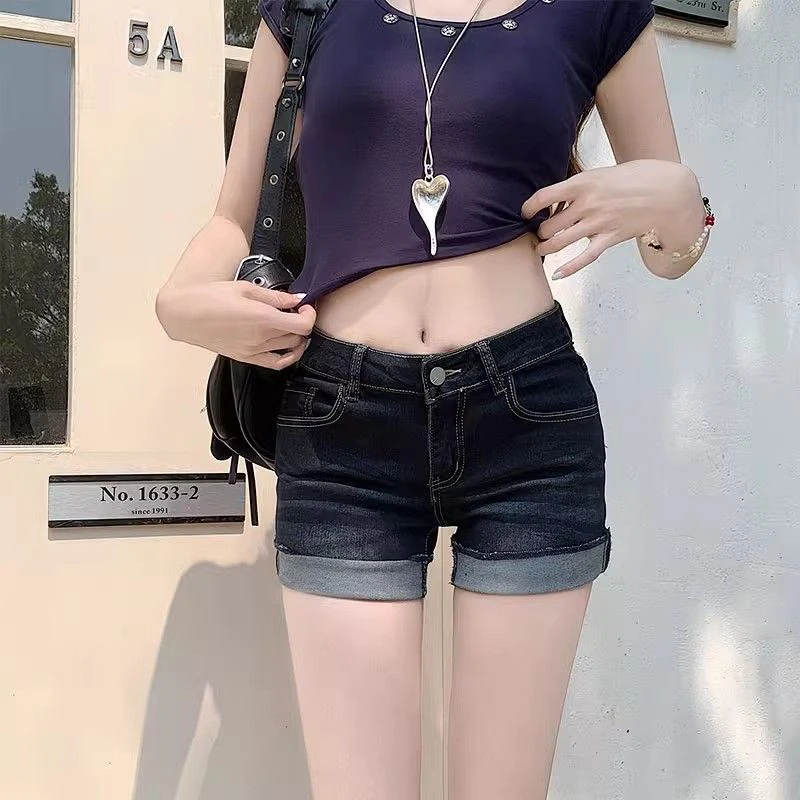 High Street Summer Women Retro Thin Hot Shorts Girls Slim Fit Blue Denim Pants Lady Casual Fashion High Waist Short Jeans
High Street Summer Women Retro Thin Hot Shorts Girls Slim Fit Blue Denim Pants Lady Casual Fashion High Waist Short Jeans
