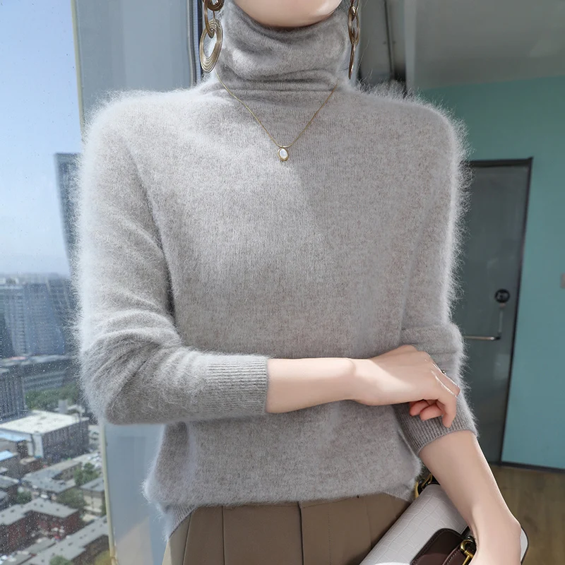 Thickened 100% Pure Mink Wool Knitted Cashmere Sweater For Autumn And Winter, Women's Pile Collar Top, Multi-Color Clothing DBR
Thickened 100% Pure Mink Wool Knitted Cashmere Sweater For Autumn And Winter, Women's Pile Collar Top, Multi-Color Clothing DBR