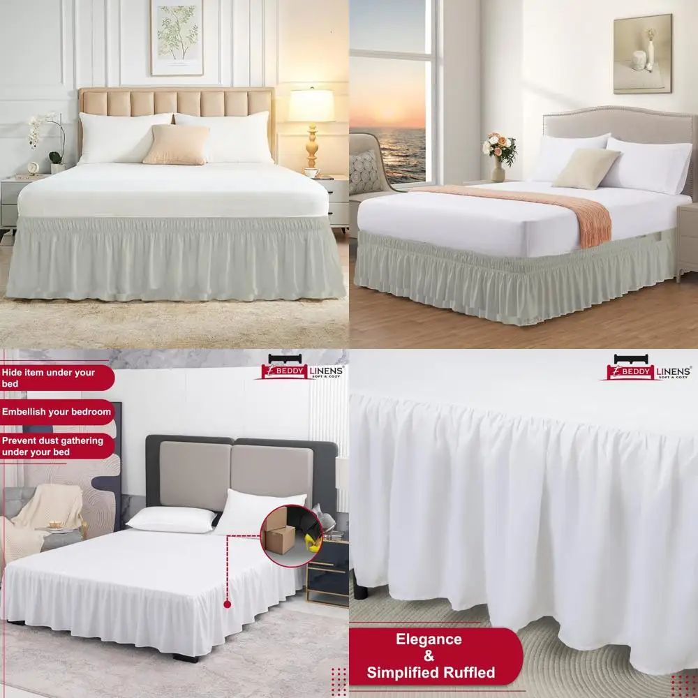 Twin XL Dorm Bed Skirt 39x80 with 42 Inch Drop, Adjustable Elastic, Ruffle Design, College Room Wrap Around Bedding
Twin XL Dorm Bed Skirt 39x80 with 42 Inch Drop, Adjustable Elastic, Ruffle Design, College Room Wrap Around Bedding