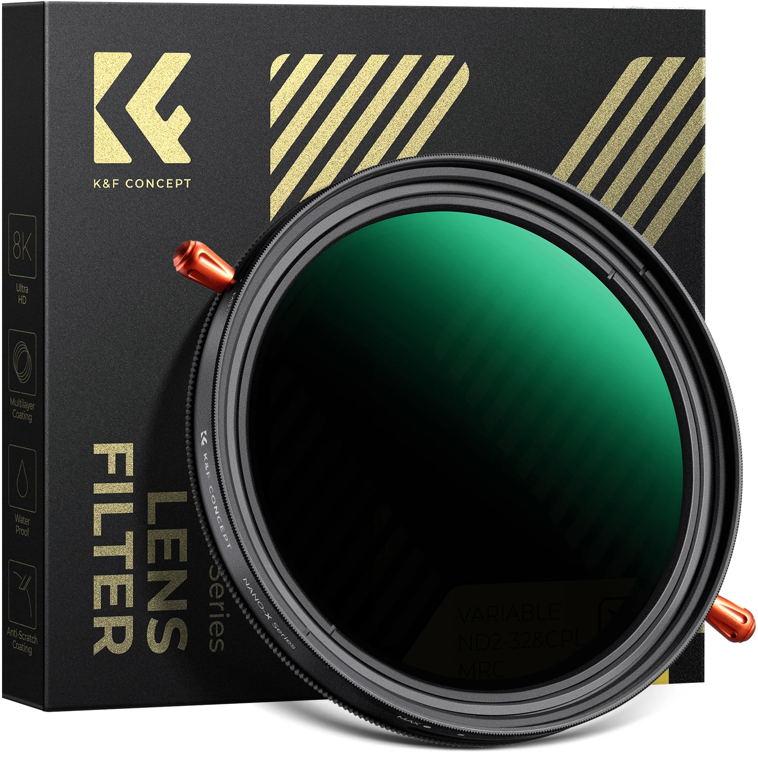 K&F CONCEPT 2 in 1 Filter ND2-32(1-5 Stop) Variable ND Filter CPL Circular Polarizing Filter for Camera Lenses Filter Nano-Xcel
K&F CONCEPT 2 in 1 Filter ND2-32(1-5 Stop) Variable ND Filter CPL Circular Polarizing Filter for Camera Lenses Filter Nano-Xcel