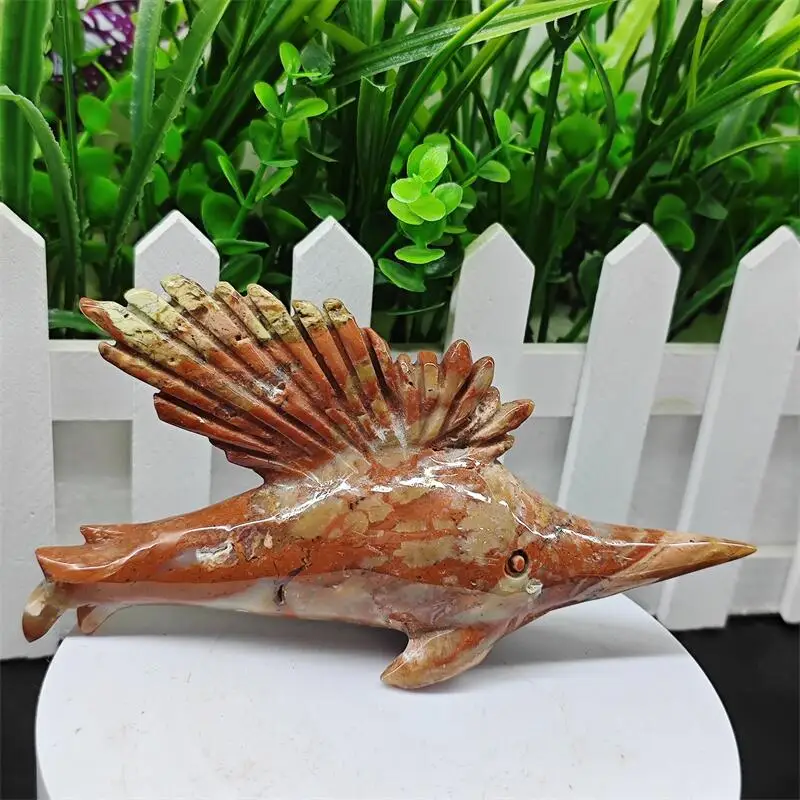 Natural Ocean Jasper Sailfish Carving Statue Crafts Animal Polished Healing Figurine Home Ornament Gift 1PCS
Natural Ocean Jasper Sailfish Carving Statue Crafts Animal Polished Healing Figurine Home Ornament Gift 1PCS