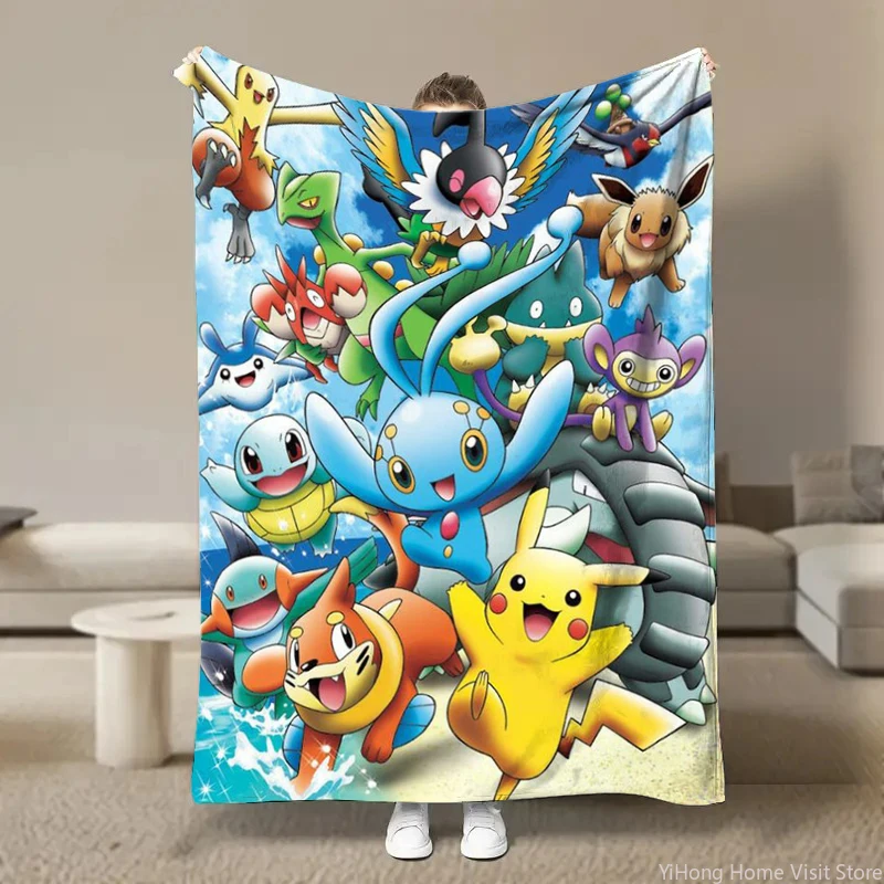 New Pokemon Cartoon Anime Flannel Blanket Pikachu Figures Home Sofa Lunch Break Blanket Children Student Blankets Nap Cover Kids
New Pokemon Cartoon Anime Flannel Blanket Pikachu Figures Home Sofa Lunch Break Blanket Children Student Blankets Nap Cover Kids