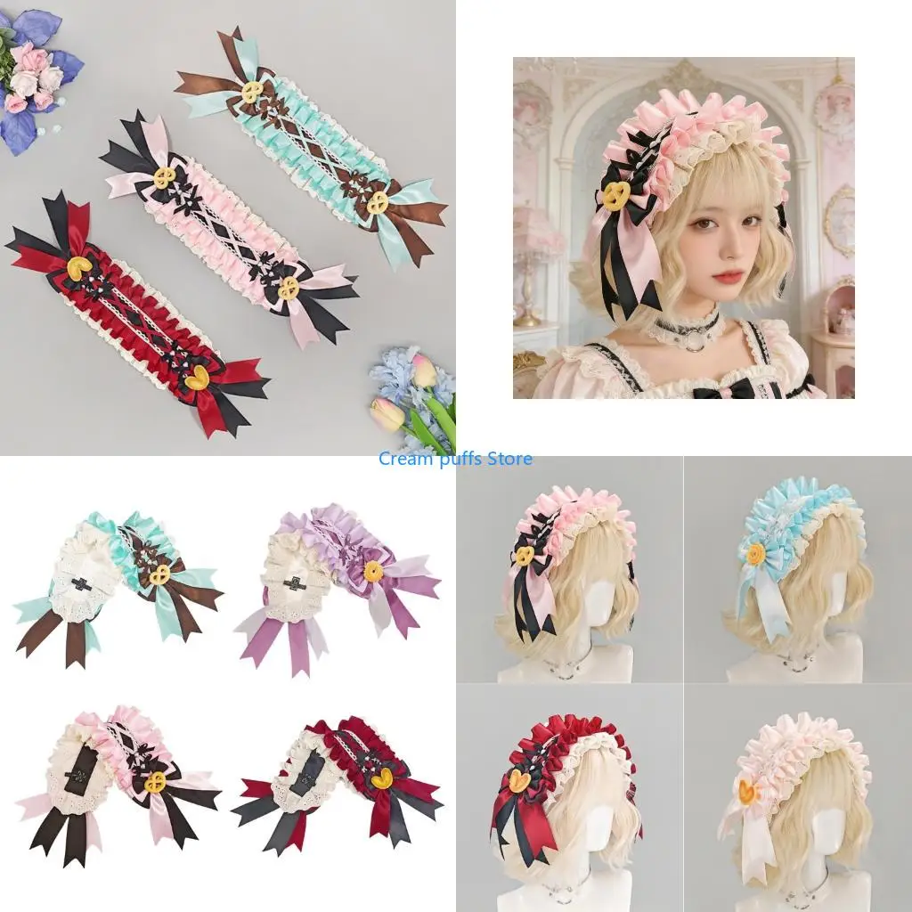 50LE Beautiful 2000s Ruffle Lace Hairband Hair Styling Accessory For Anime Women Wear
50LE Beautiful 2000s Ruffle Lace Hairband Hair Styling Accessory For Anime Women Wear