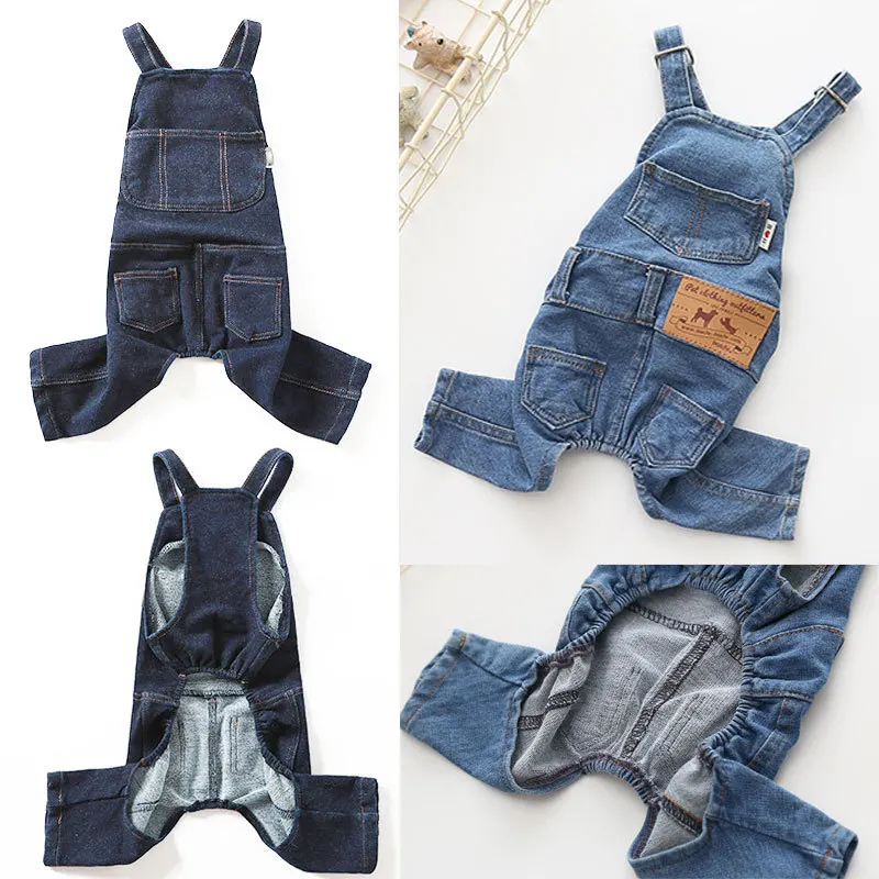 New European and American Dog Stretch Washed Denim Suspender Pants Pet Two-legged Clothes Pet Clothing Designer Dog Clothes
New European and American Dog Stretch Washed Denim Suspender Pants Pet Two-legged Clothes Pet Clothing Designer Dog Clothes