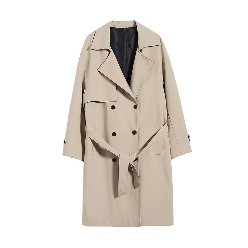 Men Long Windproof Korean Style Trench Double Breasted Lapel Collar Solid Color Jackets Male Casual Loose Streetwear Khaki Coat
Men Long Windproof Korean Style Trench Double Breasted Lapel Collar Solid Color Jackets Male Casual Loose Streetwear Khaki Coat