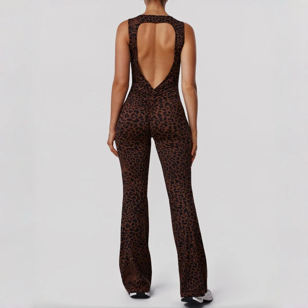 Women's Leopard Print One-Piece Yoga Jumpsuit Hip Lift Backless Sexy Fashion Sports Running casual Workout Gym Fitness Jumpsuit
Women's Leopard Print One-Piece Yoga Jumpsuit Hip Lift Backless Sexy Fashion Sports Running casual Workout Gym Fitness Jumpsuit