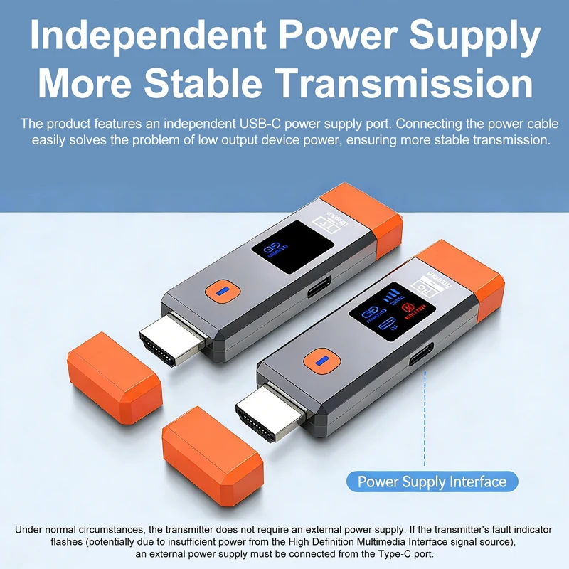 50M Wireless HDMI-Compatible Video Transmitter and Receiver Extender kit TV Stick Dongle Adapter For PC Laptop To Monitor TV
50M Wireless HDMI-Compatible Video Transmitter and Receiver Extender kit TV Stick Dongle Adapter For PC Laptop To Monitor TV