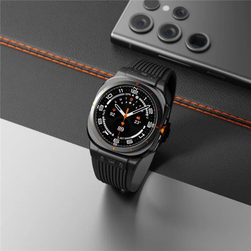 Hublot Style Metal Connector Stainless Steel Clasp Silicone Watch Band For Samsung Galaxy Watch 7 Ultra 47mm Replacement Strap
Hublot Style Metal Connector Stainless Steel Clasp Silicone Watch Band For Samsung Galaxy Watch 7 Ultra 47mm Replacement Strap